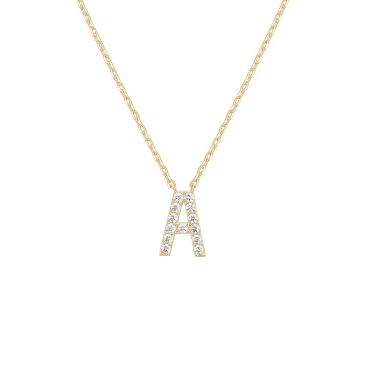Initial Necklace — Gold