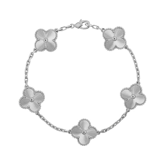 Camilla Bracelet — Silver Guilloché