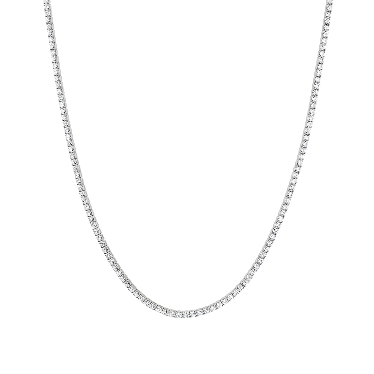 Este Tennis Necklace - Silver