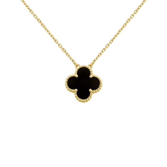 Camilla Necklace — Gold + Black